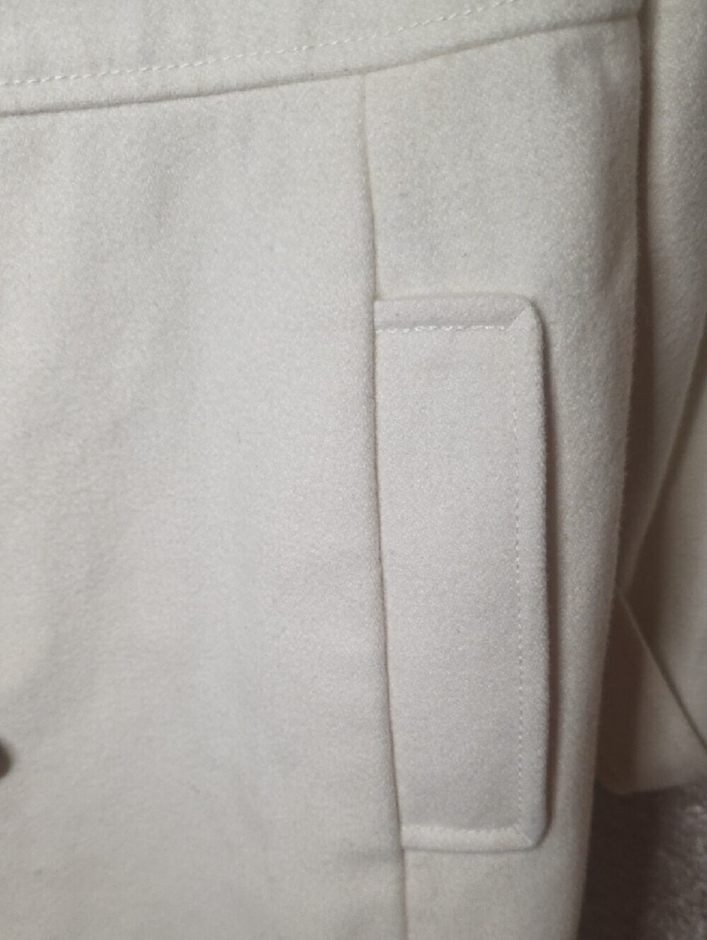 Old Navy Cream Single-Breasted Women's Pea Coat Size L - Picture 3 of 9